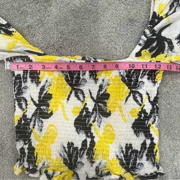 Walter Baker Smocked Crop Top 100% Cotton Women’s Sz S NWOT - Picture 5 of 8